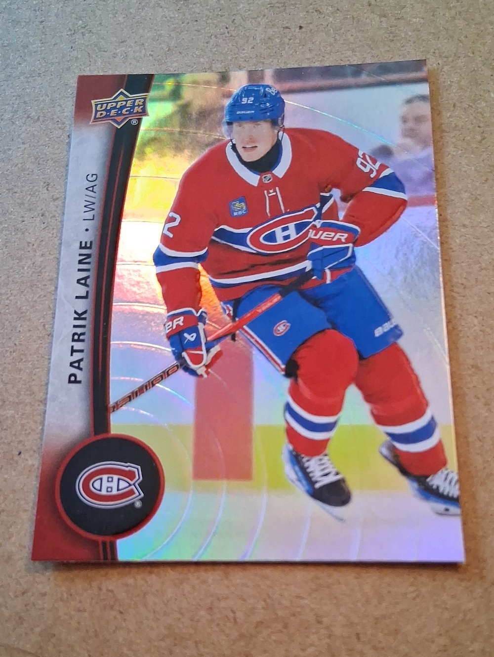 Patrik Laine Upper Deck Hockey Cards